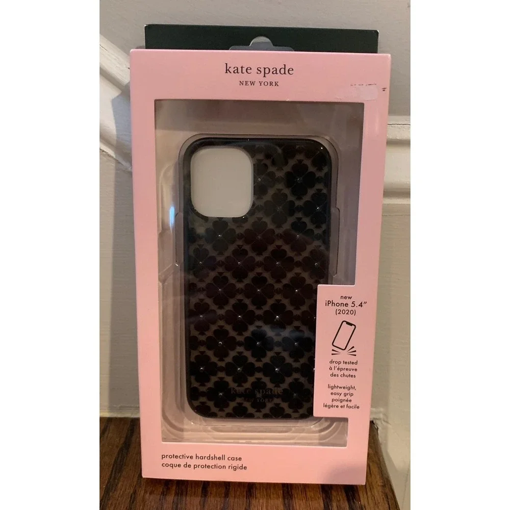 NEW Kate Spade iphone 12 mini case AND NEW Invisible Shield glass elite anti-gla